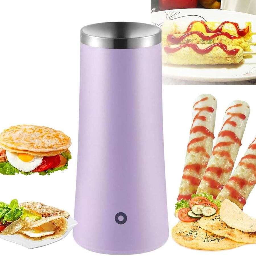 Elektrische Loempia Maker Omelet Maker 8 Minuten Koken Automatisch Rijzen & Roestvrij Staal Non Stick Roerei Maker Eierkoker Worst Machine Hot Dog Roll Maker Loempia Machine