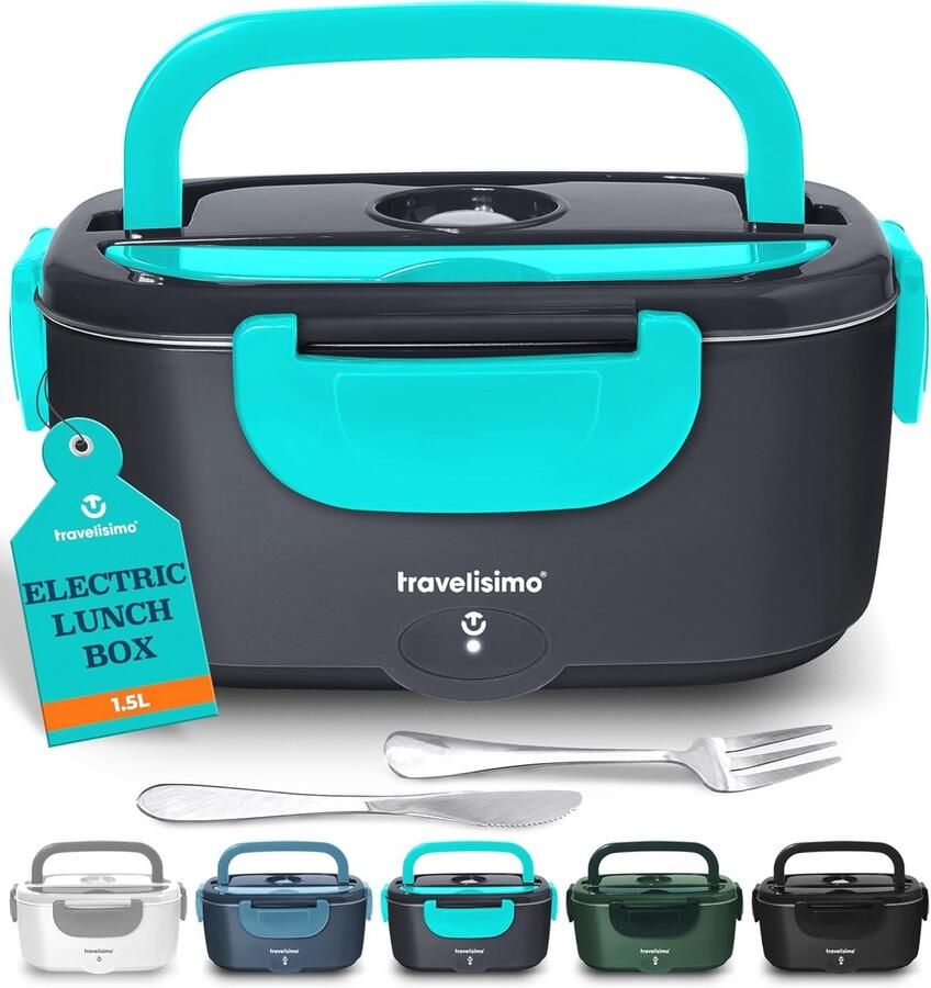 Elektrische Lunchbox 1.5L Warmhoudende Lunchbox voor Volwassenen voor Auto en Werk