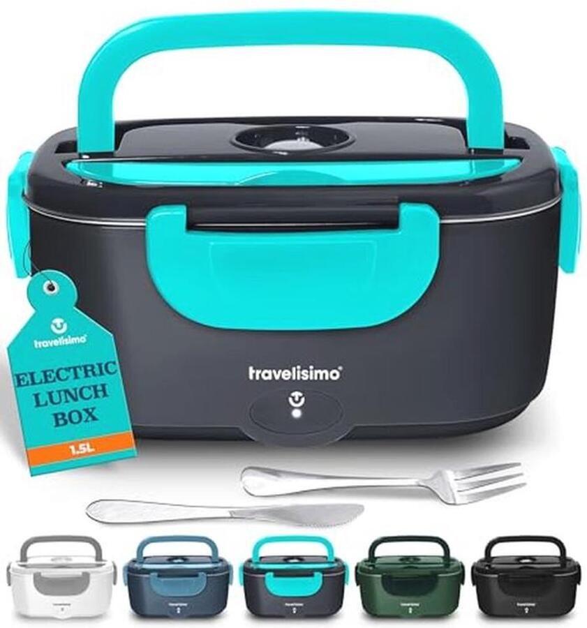 Elektrische Lunchbox 1.5L Warmhoudende Lunchbox voor Volwassenen voor Auto en Werk