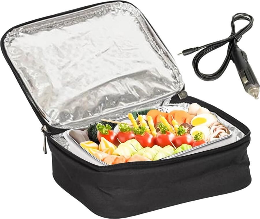 Elektrische Lunchbox Draagbare Verwarmer Warme Maaltijden Onderweg Constante Temperatuur 85℃ 21x16x8cm Veelkleurig