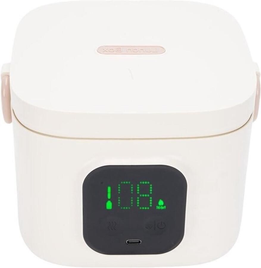 Elektrische lunchbox Draagbare voedselwarmer Maaltijden opwarmen Verwarming via USB 800 ml Grijs