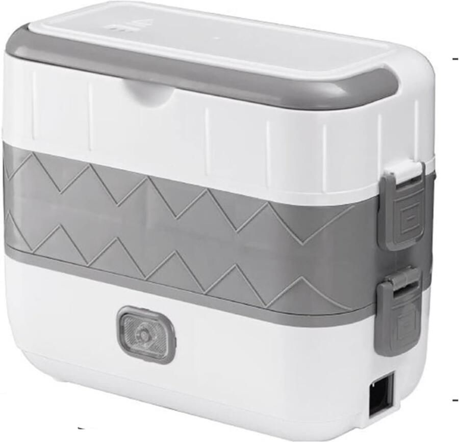 Elektrische Lunchbox Warme Maaltijd Box Onderweg Eten Zelf Opwarmend Vierkant Ontwerp Effend Kleur
