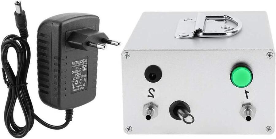 Elektrische Melkmachine Vacuümpomp Veehouderij Aluminiumlegering DC12V Zilver