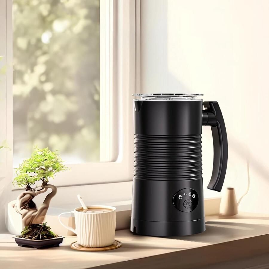 Elektrische Melkopschuimer 350 ml Warme en Koude Melkschuimer met Temperatuurregeling Automatische Melkstomer voor Koffie Latte Cappuccino