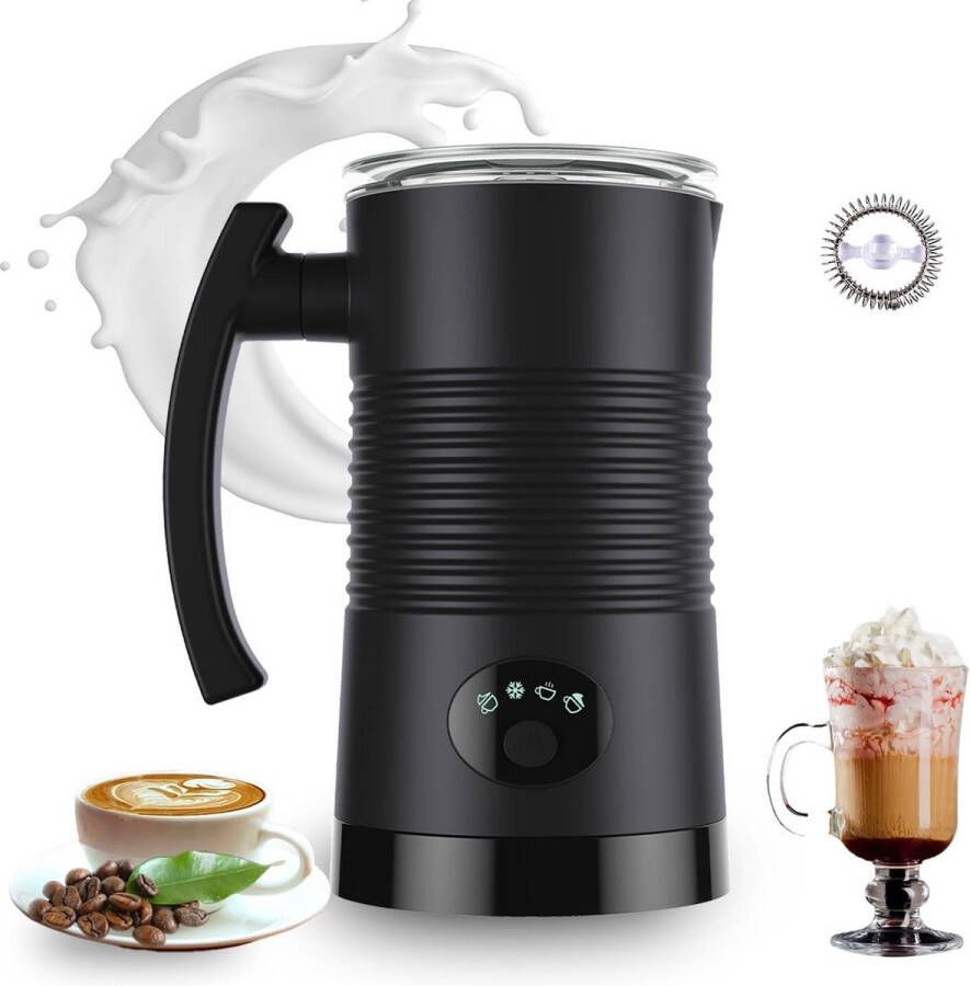Elektrische melkopschuimer 4-in-1 350 ml automatische melkopschuimer intelligente temperatuurregeling stille opschuimer warme en koude melk latte cappuccino macchiato