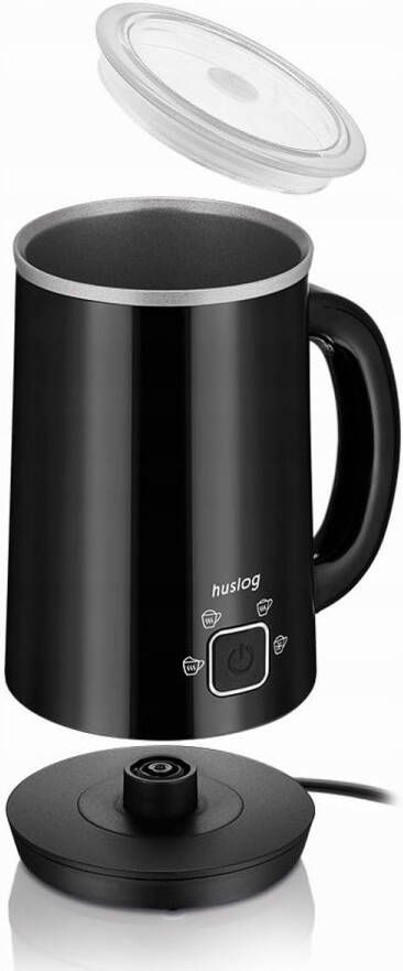 Elektrische Melkopschuimer 4-in-1 voor Cappuccino en Latte 500W 240ml Warm en Koud Melkschuim Antiaanbaklaag Compact en Stil