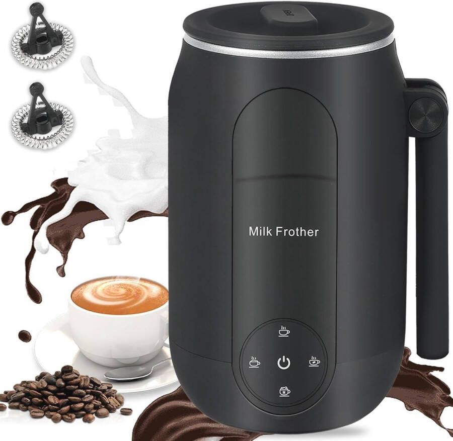 Elektrische Melkopschuimer 4-in-1 voor Cappuccino Latte en Warme Chocolademelk