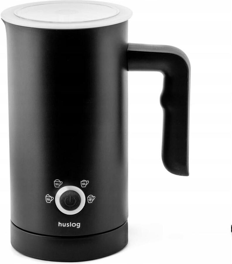 Melkopschuimer Melk klopper Koffie maken 4-in-1 multifunctioneel 400 ml capaciteit Glanzend zwart