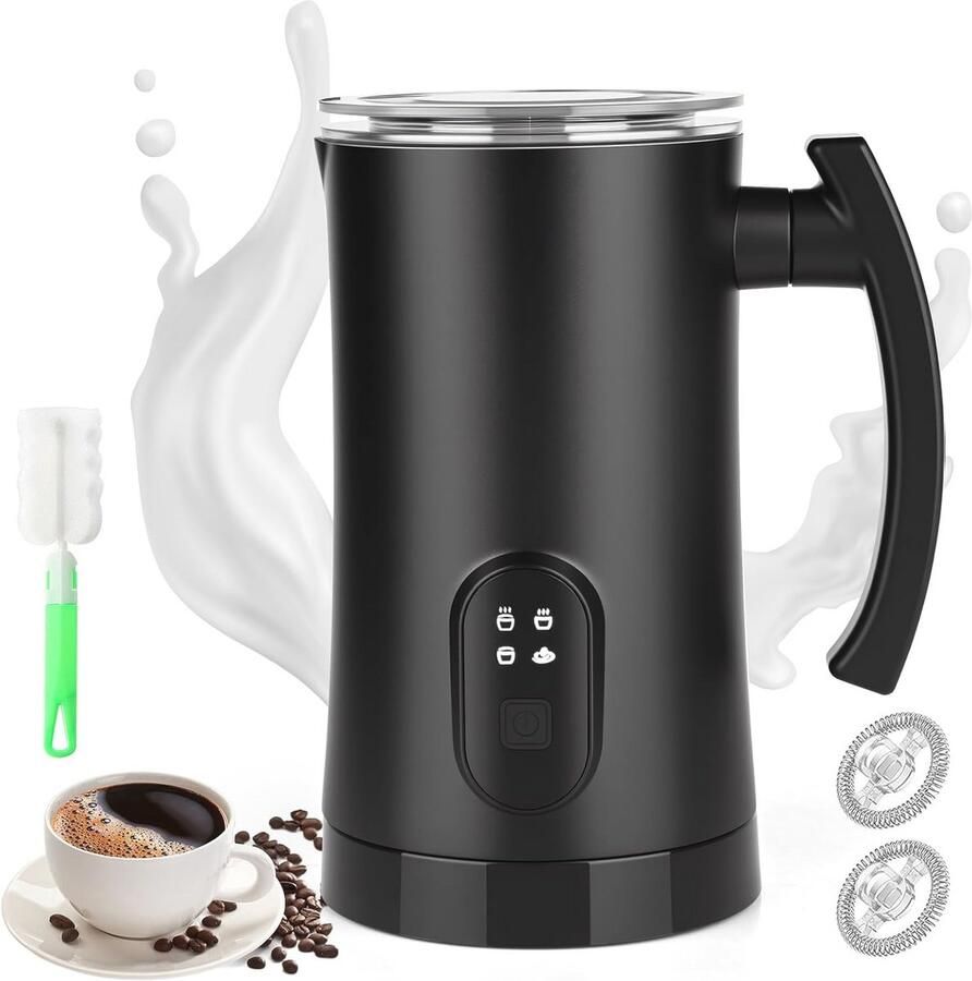 Elektrische Melkopschuimer 400W Perfect voor Cappuccino Latte en Warme Chocolademelk