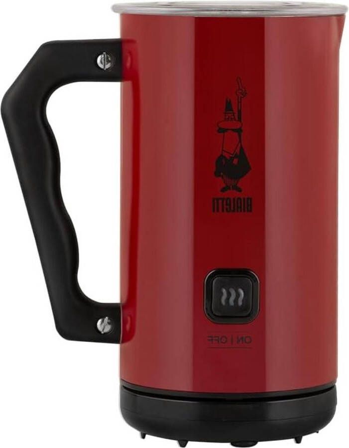 Elektrische melkopschuimer 4431 150 ml cappuccino of 300 ml warme melk Rood aluminium 1 liter