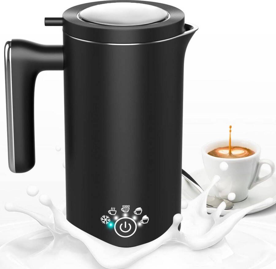 Elektrische melkopschuimer 500 ml 5-in-1 600 W automatische emulgator melkverwarming stille werking koffie latte warme chocolade cappuccino