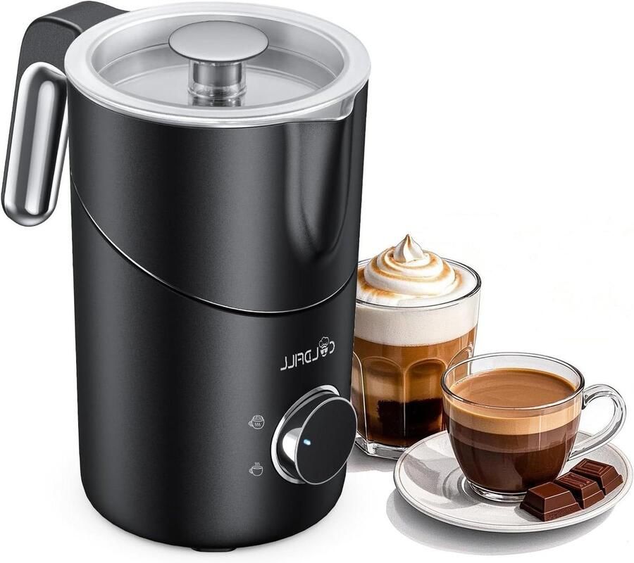 Elektrische Melkopschuimer 8-in-1 Warme Drankjes Maken Variabele Schuiminstelling 400 ml RVS