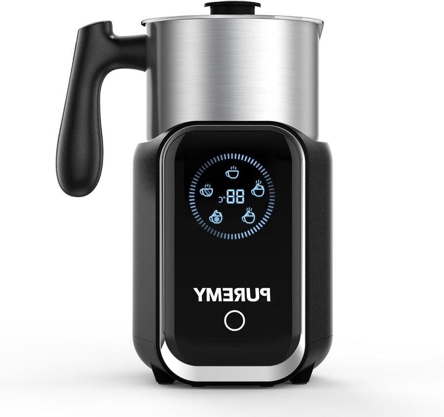 Elektrische Melkopschuimer Automatisch Koffie Specialiteiten Maken 5-in-1 Multifunctioneel 600 ml Zilver
