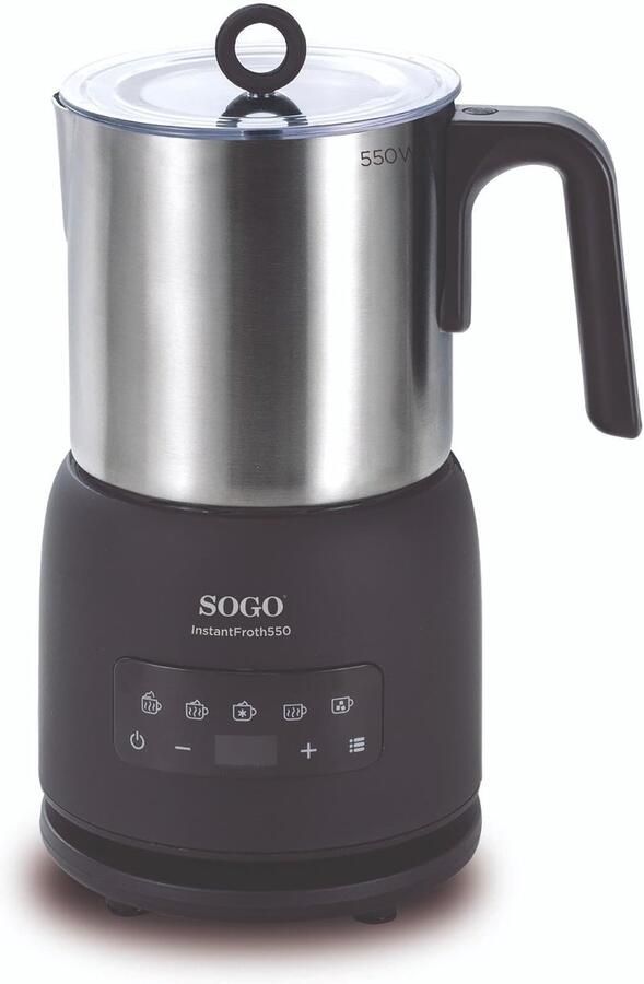 Elektrische Melkopschuimer Automatische Melkbereider Barista Thuis 5-in-1 Functies 300ml Capaciteit Zwart