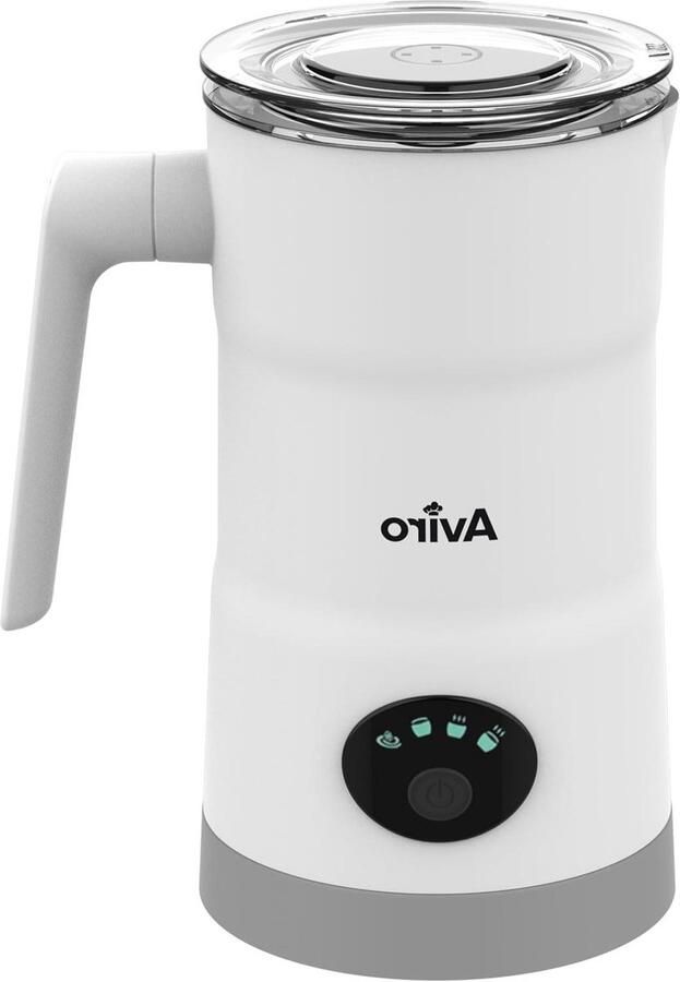 Elektrische Melkopschuimer Automatische Opschuimer Warme Drankjes Maken 4-in-1 Multifunctioneel 350 ml Wit
