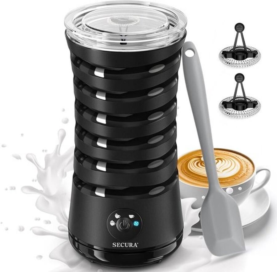 Elektrische Melkopschuimer Automatische Schuimmaker Warme Koude Dranken 4-in-1 Functies 240 ml Capaciteit