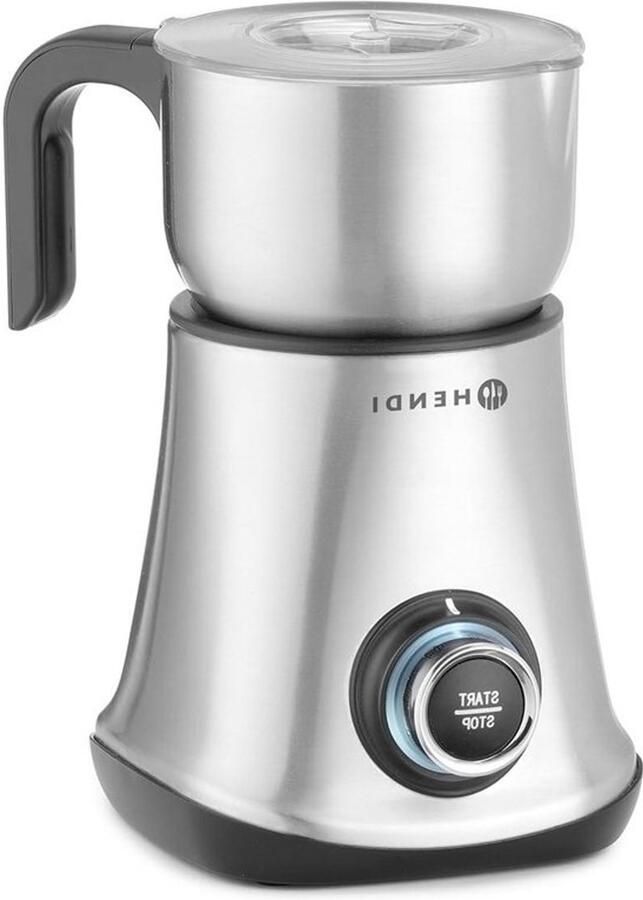Elektrische Melkopschuimer Barista Warme Dranken Maken 6 Functies 600 ml Zilver