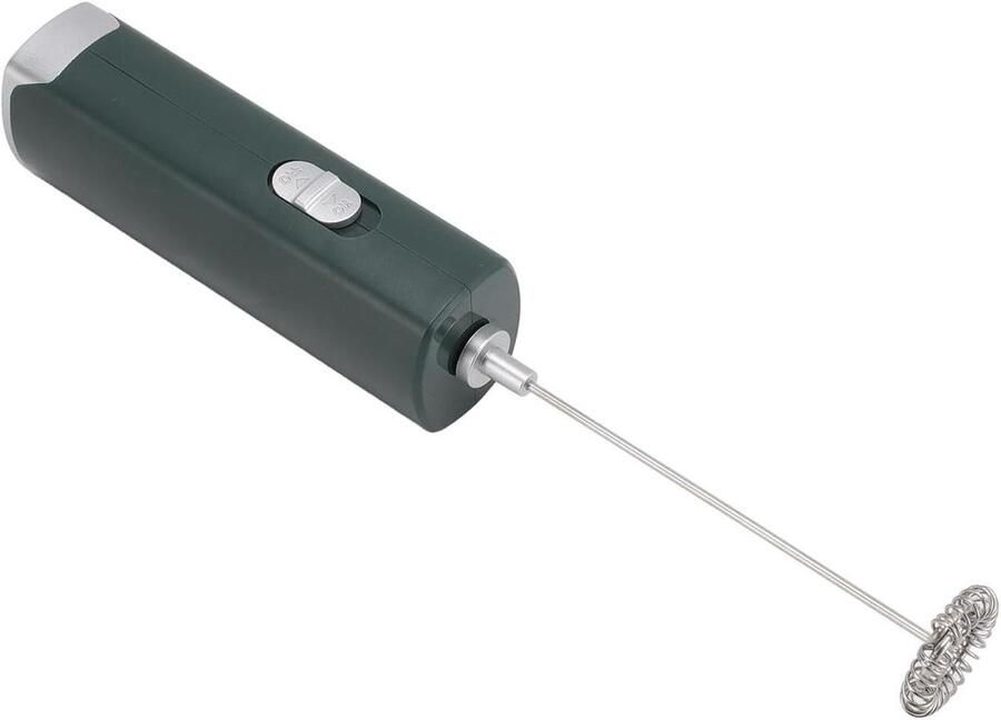 Elektrische Melkopschuimer Draagbare Garde Drankjes Bereiden Geluidsarme Technologie 35 x 214 mm Groen