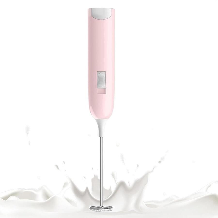 Elektrische Melkopschuimer Drankmixer Handheld Dranken Bereiden Hoge Snelheid Motor 82 g Roze