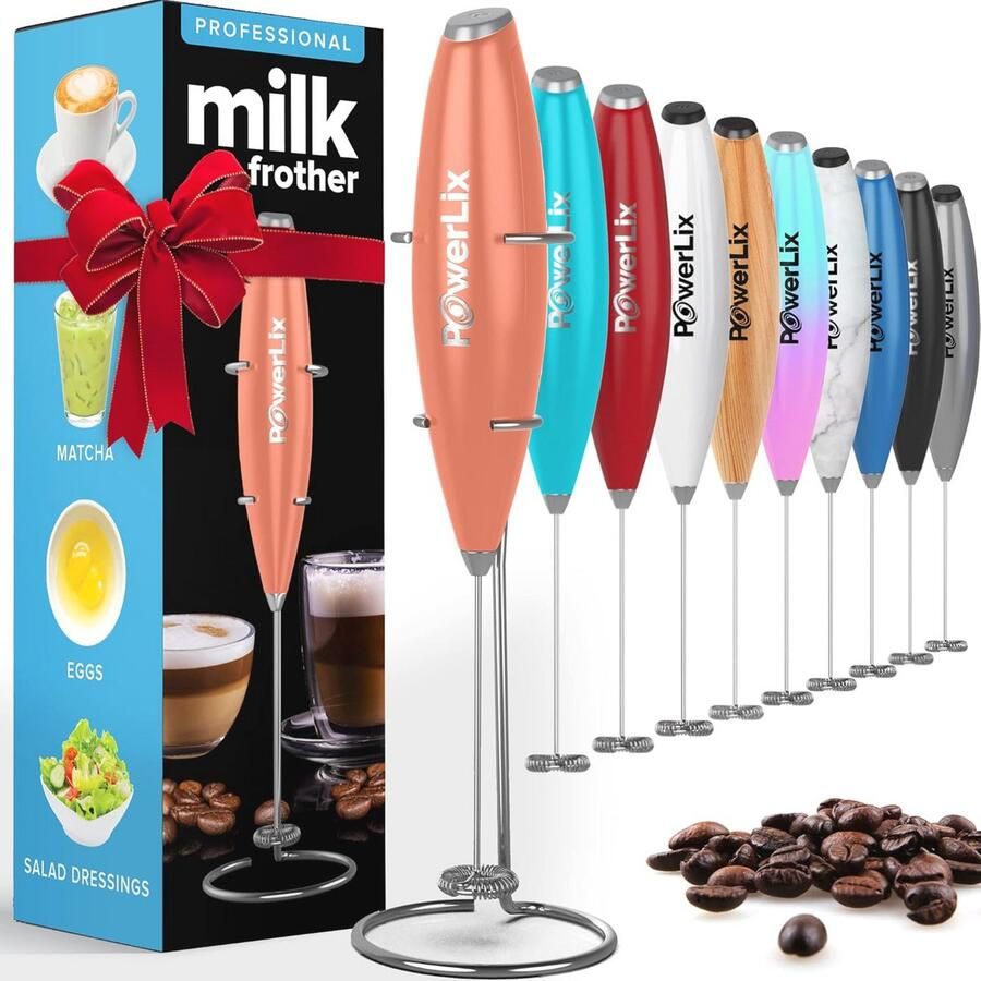 Elektrische Melkopschuimer Handgarde voor Romig Schuim in 15-20s Mini Drankmixer voor Koffie Latte en Cappuccino
