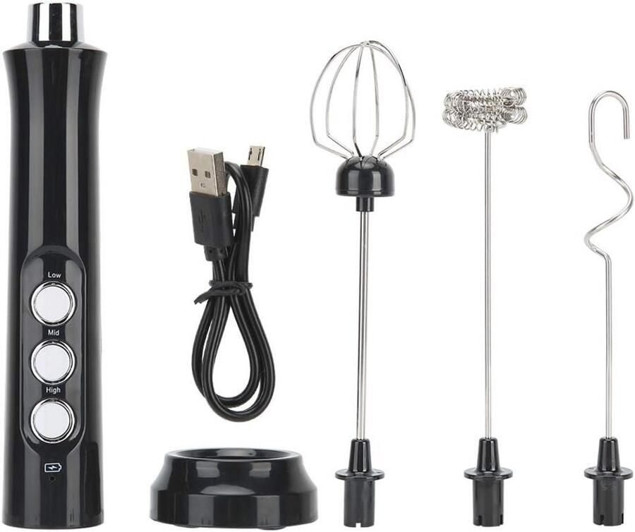 Elektrische Melkopschuimer Handheld Automatische Milkshaker USB Opladen