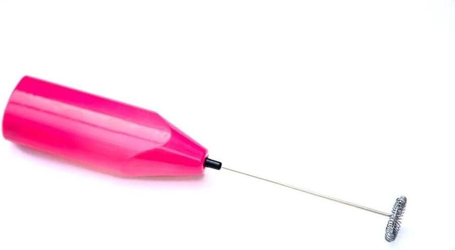 Elektrische Melkopschuimer Handmatige opschuimer Koffie Maken Krachtige motor 205 cm Roze