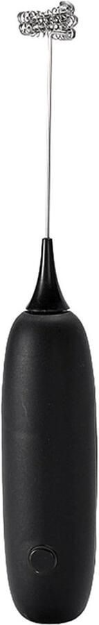 Elektrische Melkopschuimer Handmixer Drankjes Koffie Maken Laag Geluidsniveau 3.5 x 3.5 x 24 cm Zwart