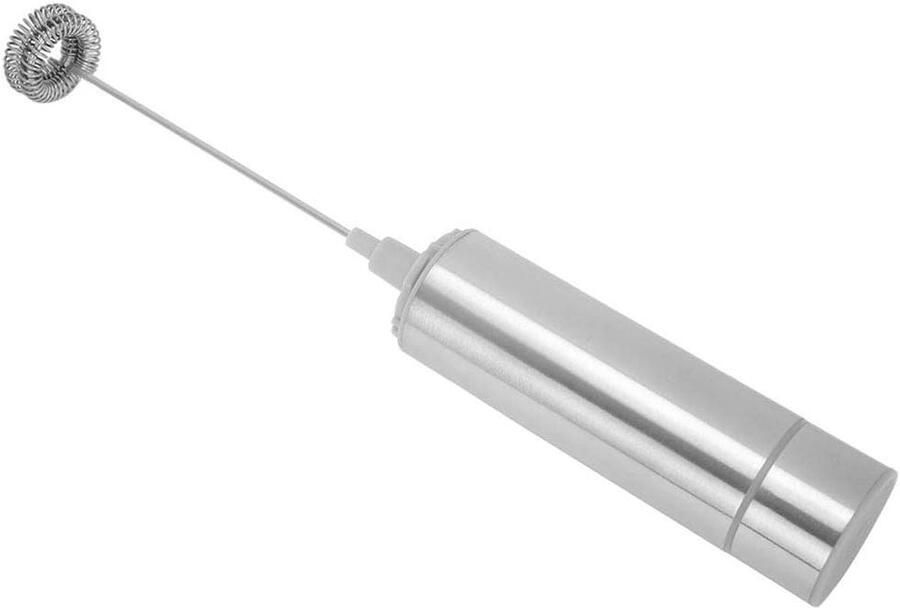 Elektrische Melkopschuimer Handmixer Eierklopper Drankjes Bereiden Dubbele Veerkop Niet gespecificeerd Zilver