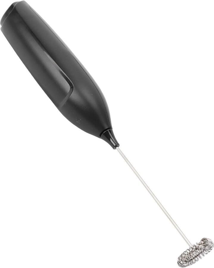 Elektrische Melkopschuimer Handmixer Koffie Dranken Bereiden Batterij Aangedreven 3.13 x 22.45 cm Zilver