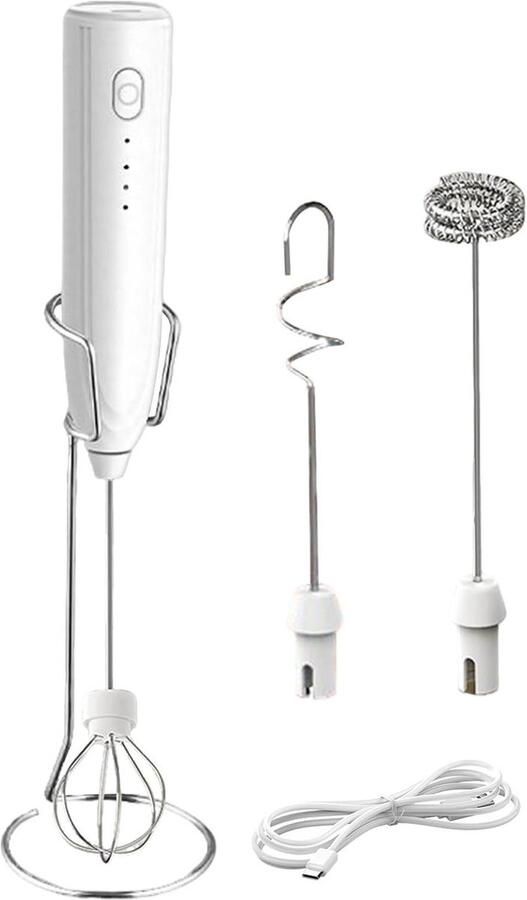 Elektrische Melkopschuimer Handmixer Latte Dranken Bereiden Drie Snelheden N.v.t. Zwart