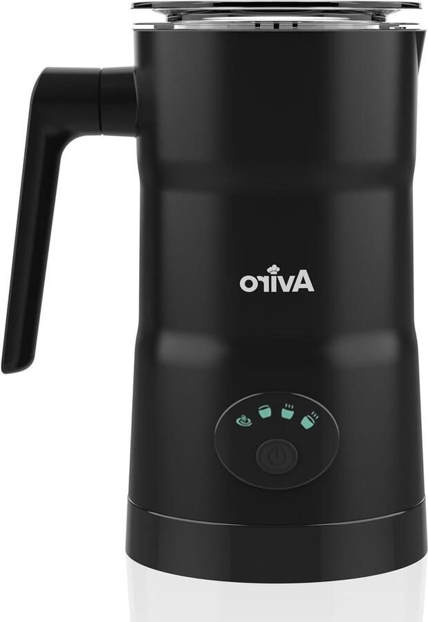 Elektrische Melkopschuimer Koffie Specialiteiten Maken 4-in-1 Multifunctioneel 350 ml Zwart