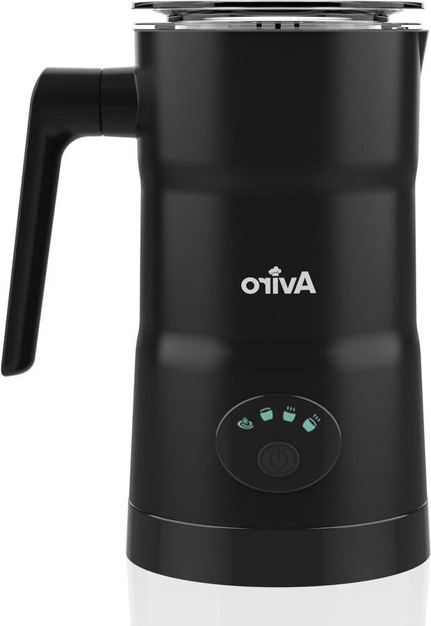 Elektrische Melkopschuimer Koffie Specialiteiten Maken 4-in-1 Multifunctioneel 350 ml Zwart