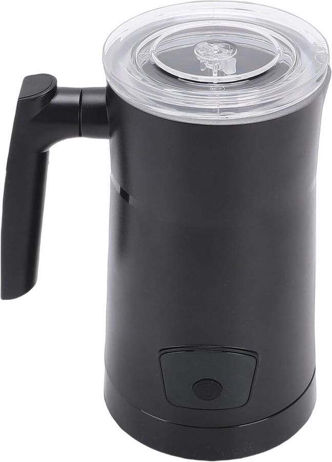 Elektrische Melkopschuimer Maker Cappuccino Latte Maken LED Touchscreen 350ml Zwart