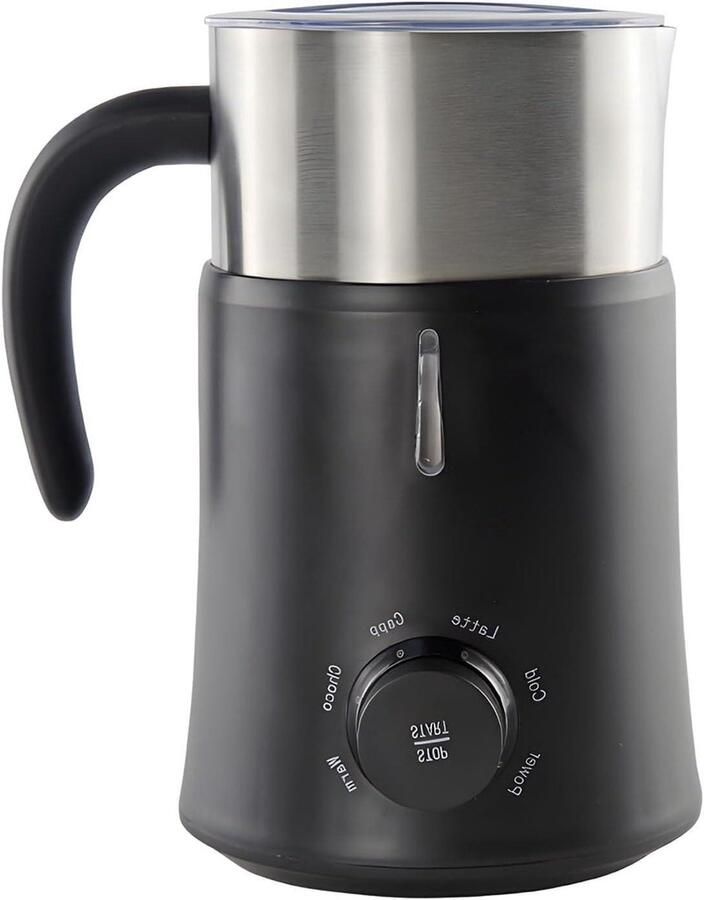 Elektrische Melkopschuimer Melk Stomer Koffie Drankjes Maken 5-in-1 Functies 700ml Capaciteit Zwart