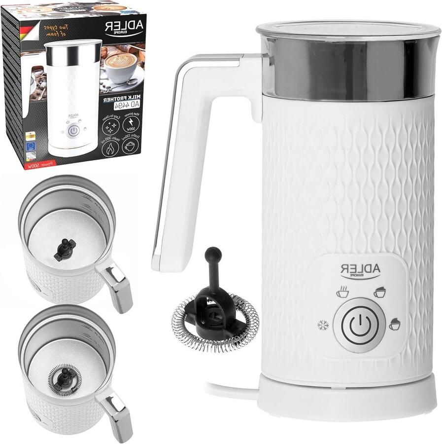 Elektrische Melkopschuimer Melkwarmer Heater Koffie Bereiden Vier Functies 16x16x20.5 cm Wit