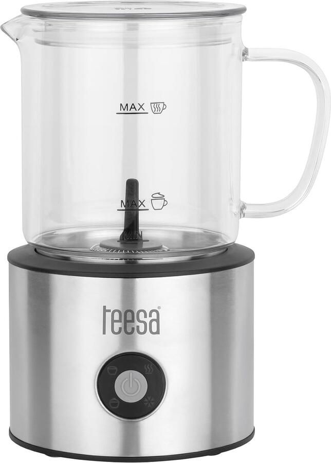 Elektrische Melkopschuimer Melkwarmer Koffie Bereiden Inductie Technologie 740 ml Capaciteit Zilver