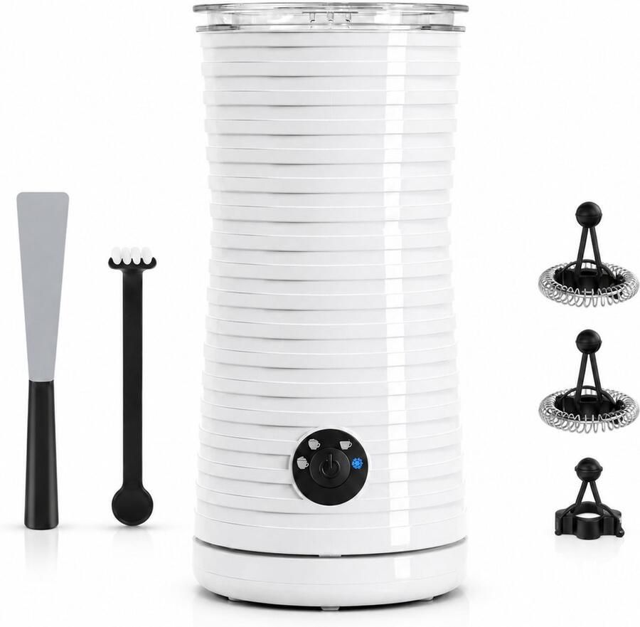 Elektrische Melkopschuimer Melkwarmerfunctie 240ML Automatisch voor Cappuccino Zwart