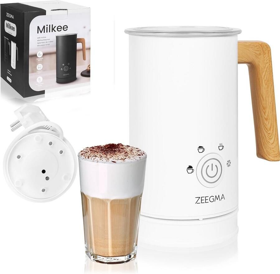 Elektrische Melkopschuimer met 4 Modi Warm en Koud Opschuimen 650ml Capaciteit