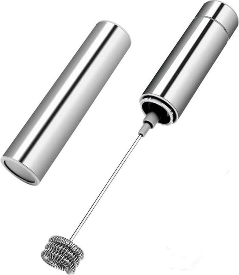 Elektrische melkopschuimer met drie veergardekop draagbare mini-schuimmaker draagbare drankmixer voor cappuccino koffie latte warme chocolademelk ei