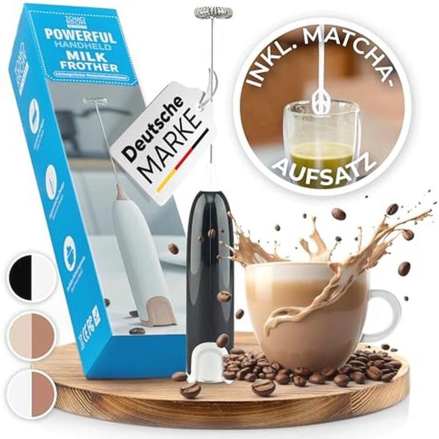 Elektrische Melkopschuimer met Matcha Mixer Perfect voor Romig Schuim