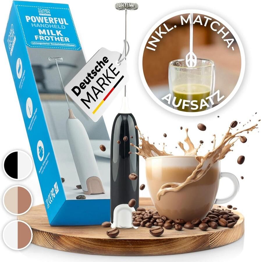 Elektrische Melkopschuimer met Matcha Mixer Perfect voor Romig Schuim