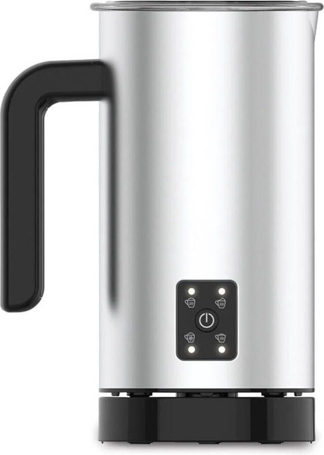 Elektrische melkopschuimer roestvrij staal anti-aanbak stil en snel afneembare basis 550 W 150 ml 300 ml cappuccino melkopschuimer inhoud - Foto 2