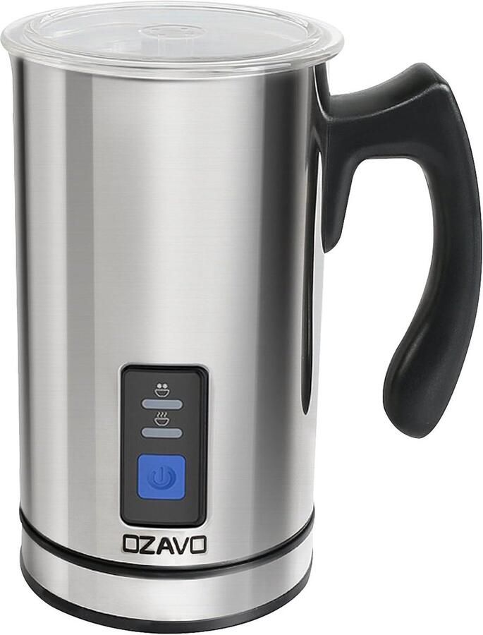 Elektrische Melkopschuimer Roestvrij staal voor Warme en Koude Melk 240 ml Capaciteit 500 W Ideaal voor Cappuccino en Latte Macchiato