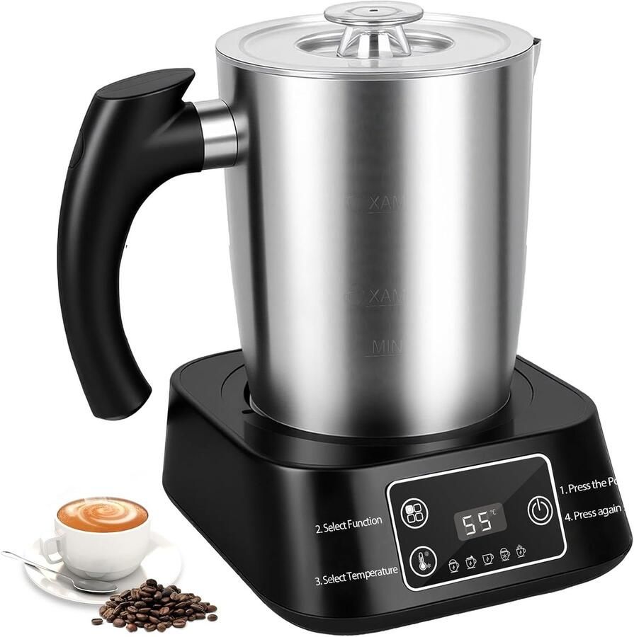 Elektrische Melkopschuimer RVS 5-in-1 Functie Temperatuurcontrole Voor Koffieliefhebbers