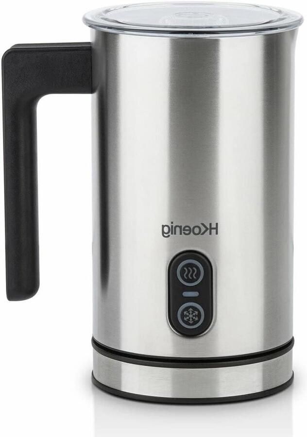 Elektrische Melkopschuimer RVS Koffie Specialiteiten Maken Warm en Koud Schuim 0.24 Liter RVS