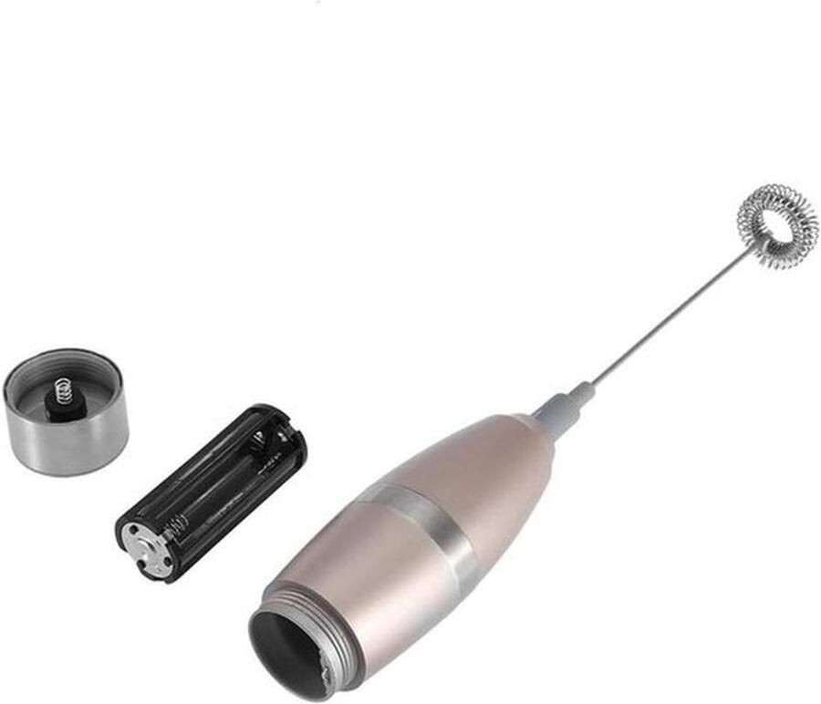 Elektrische melkopschuimer van roestvrij staal voor het snel en eenvoudig opschuimen van melk ideaal voor lattes cappuccino's en andere warme dranken