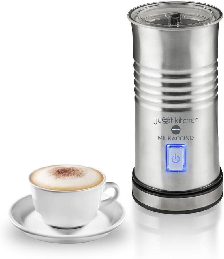 Elektrische melkopschuimer voor cappuccino en latte Roestvrij staal