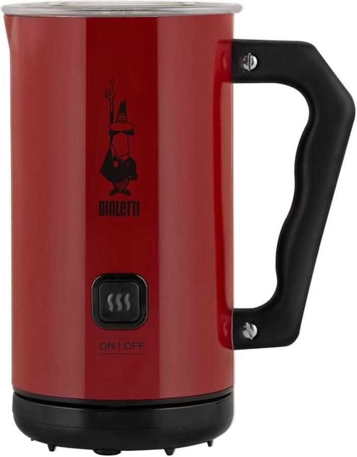 Elektrische Melkopschuimer voor Cappuccino en Warme Melk Rood Aluminium