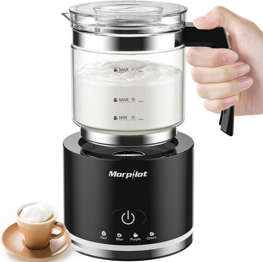 Elektrische Melkopschuimer voor Warme en Koude Latte Macchiato Cappuccino en Meer