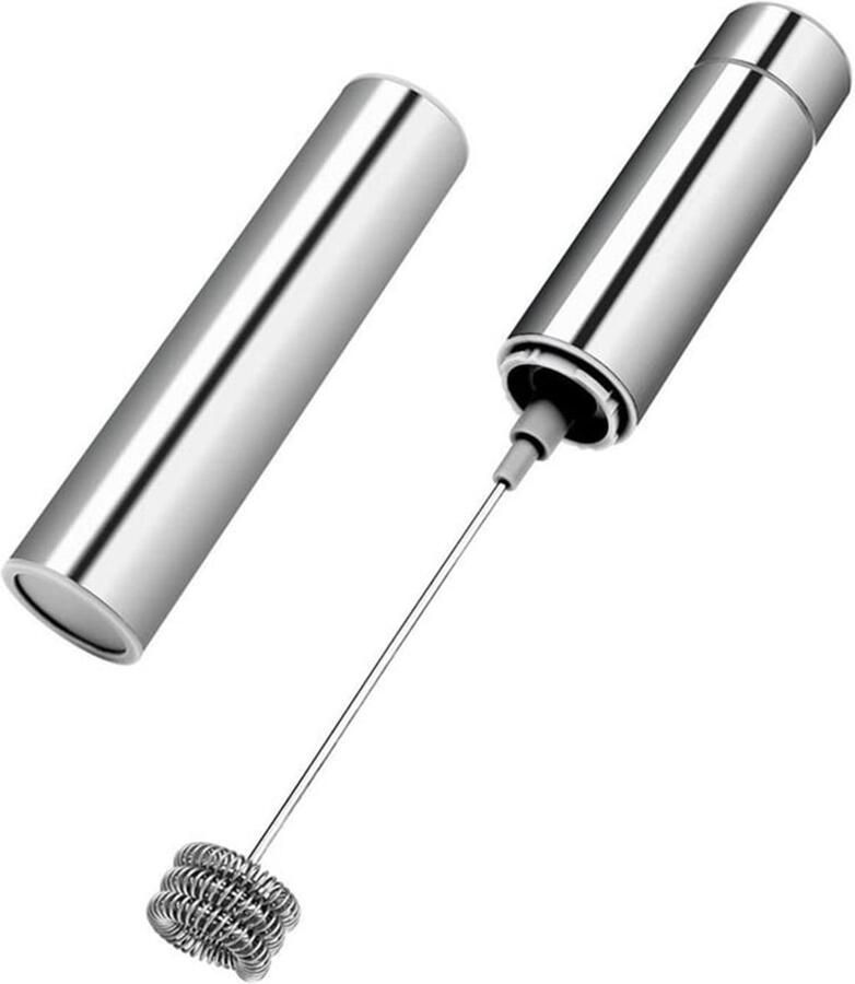 Elektrische melkschuimer van roestvrij staal met drievoudig snoer handmixer Geschikt voor espresso met deksel Geschikt voor thuisgebruik